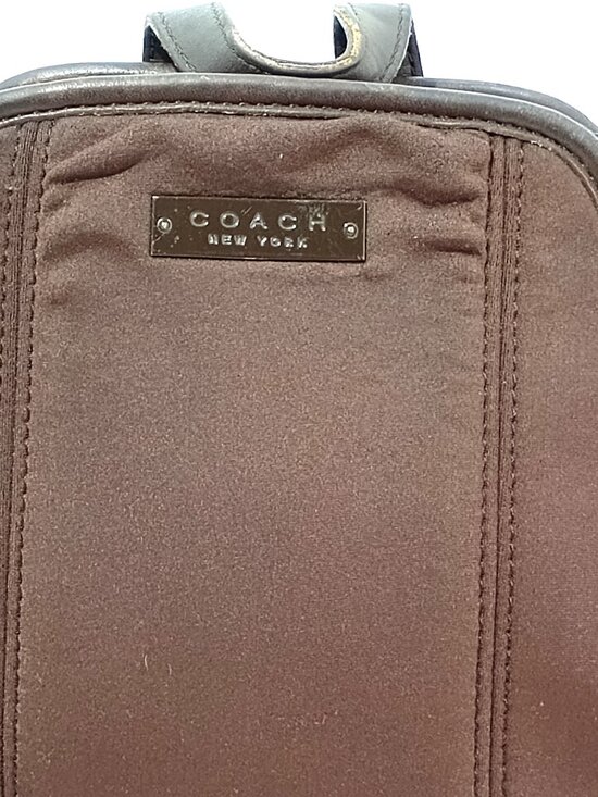 Vintage Coach Mini Backpack Brown Leather 90s Small Daypack main image 7